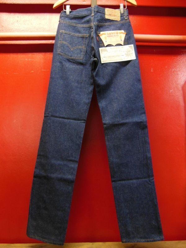画像4: 1980'S DEADSTOCK UK LEVI'S 501 29X36/ビンテージ フラッシャー付 デッドストック 内股シングル 黒カン 