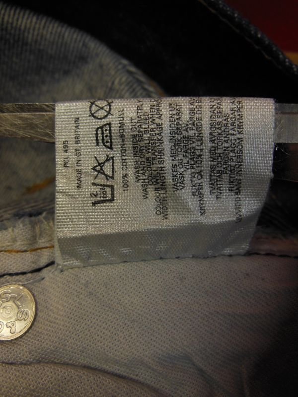 画像15: 1980'S DEADSTOCK UK LEVI'S 501 29X36/ビンテージ フラッシャー付 デッドストック 内股シングル 黒カン 