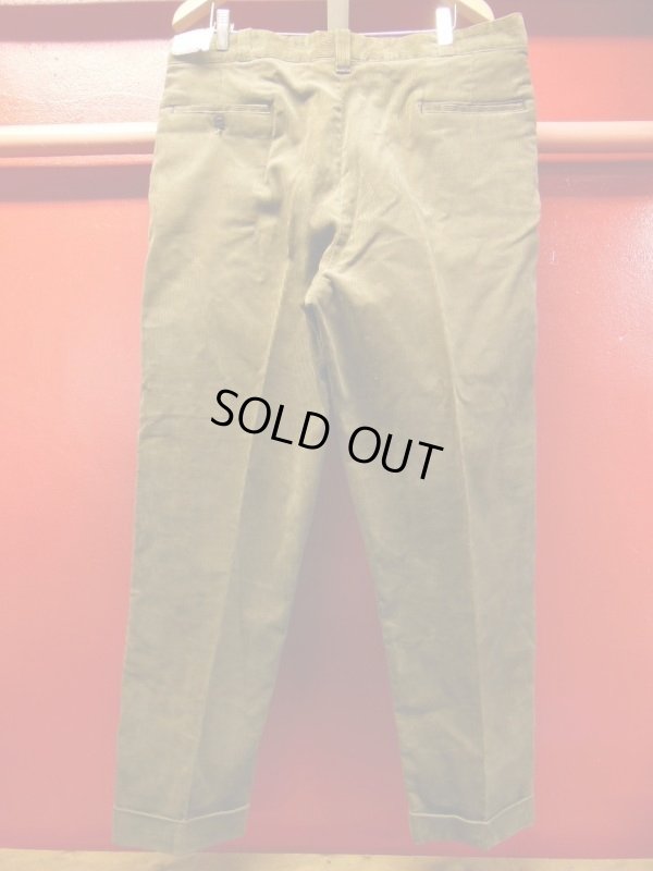 画像10: 1960'S DEADSTOCK MW POWR HOUSE BROWN CORDUROY WORK TROUSERS SIZE/40X32