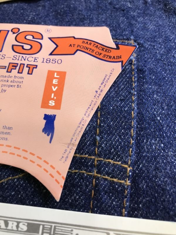 画像19: 1980'S DEADSTOCK UK LEVI'S 501 29X36/ビンテージ フラッシャー付 デッドストック 内股シングル 黒カン 