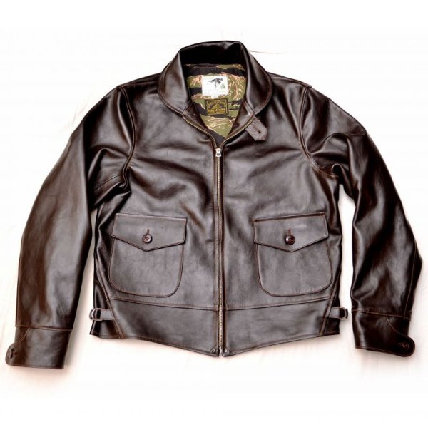 Shinki Horsehide Dark Brown Oil Tanned