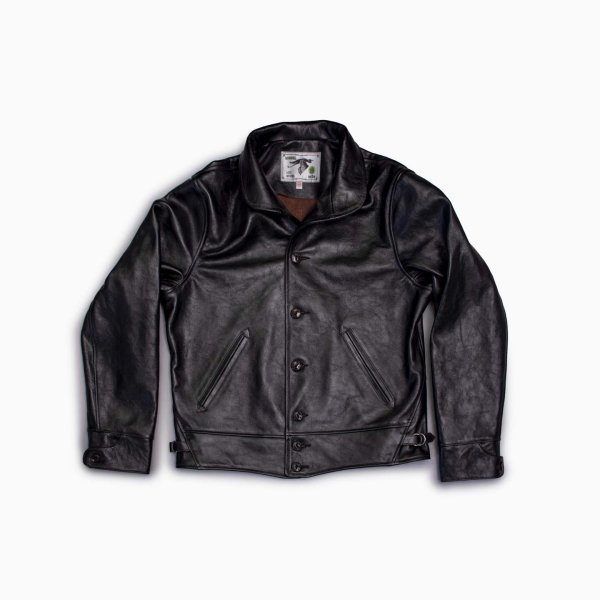 Shinki Horsehide Black Pigment Finish	