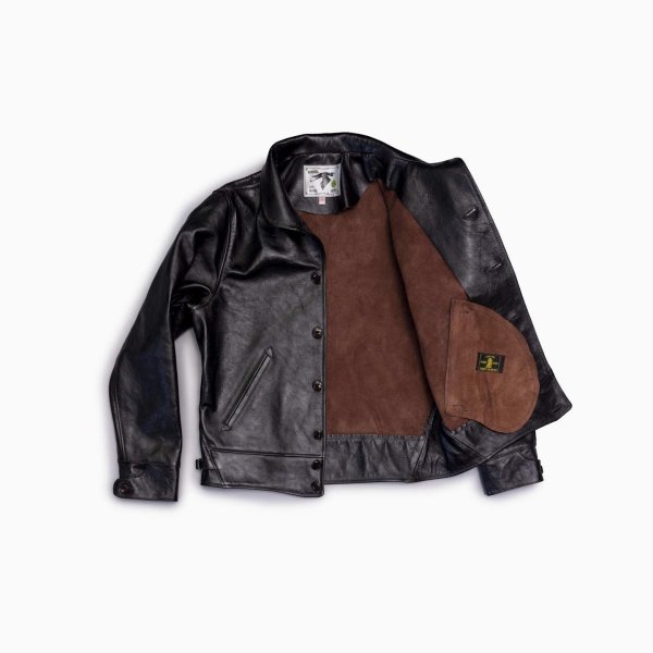 Shinki Horsehide Black Pigment Finish	