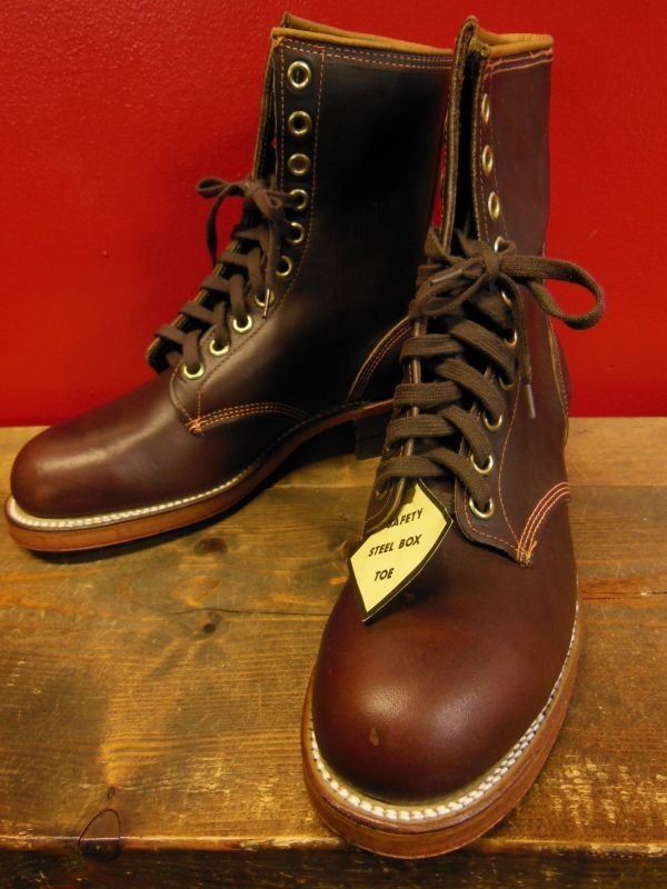 画像6: 1960'S DEADSTOCK THE GORILLA SHOE  WORK BOOTS SZ/10EEE