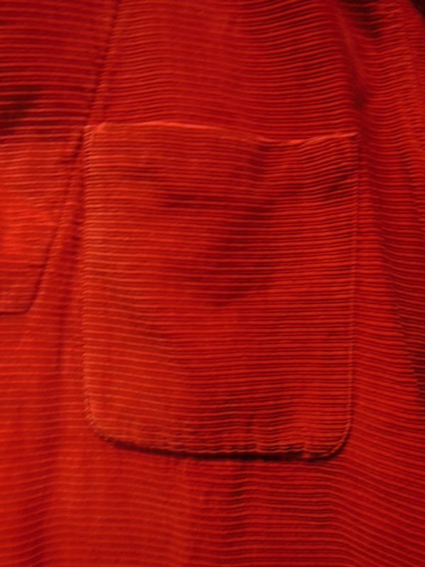 画像5: 1950'S BRENT RED CORDUROY PULLOVER SHIRT SZ/M