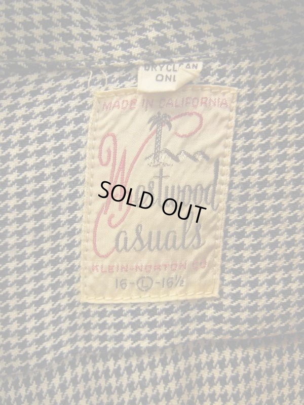 画像3: 1950'S WESTWOOD CASUALS VELVET PANELED RAYON PULLOVER SHIRT SIZE/L