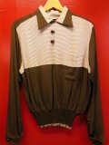1950'S LORD CARLTON TWO TONE RAYON PULLOVER SHIRT SIZE/M