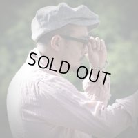 THE GROOVIN HIGH 1940's Style Newsboy Cap Ivory & Black Herringbone