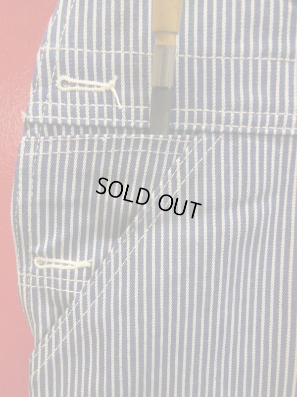 画像13: 1970'S DEADSTOCK LEE HICKORY STRIPE OVERALLS LOT 040-3249 36X34 