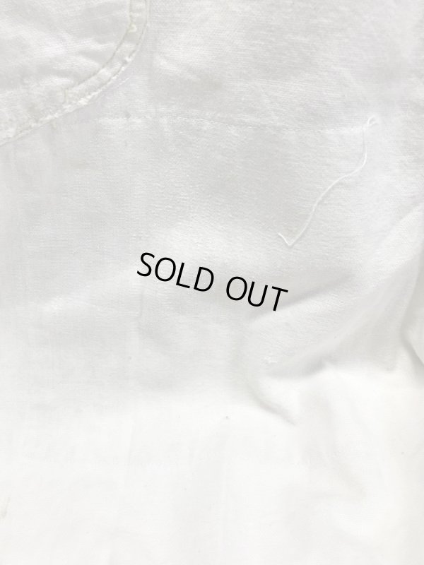 画像16: 1950'S LEE UNBREACHED CANVAS CARPENTER'S OVERALLS w/APRON  44X29