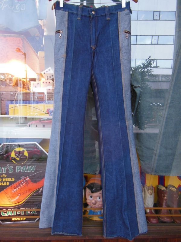 画像3: 1970'S NOS LEE "GEMINI REVERSIBLE JEAN" LOT415-0741 W30/ブーツカット ベルボトム