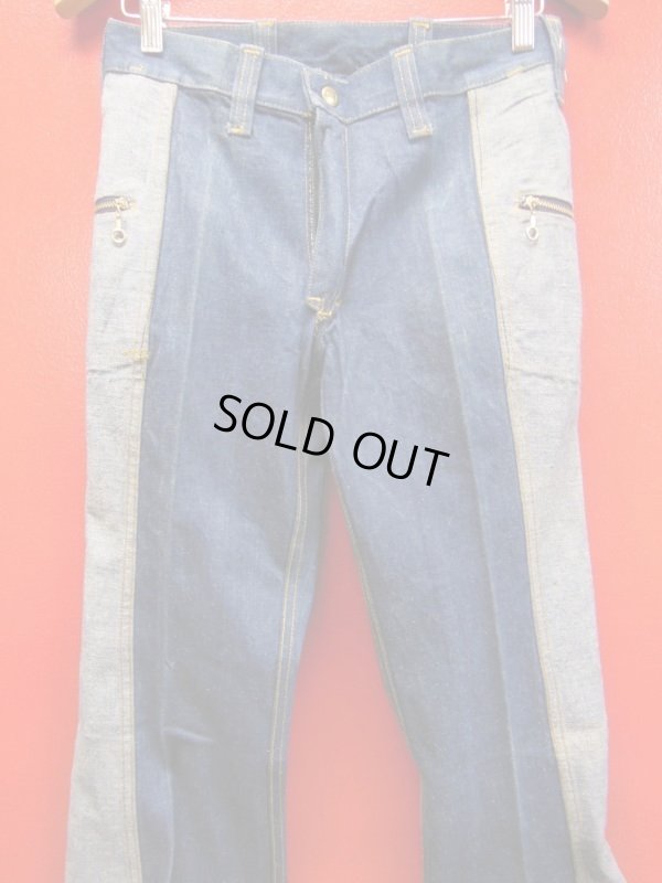 画像16: 1970'S NOS LEE "GEMINI REVERSIBLE JEAN" LOT415-0741 W28/ブーツカット ベルボトム
