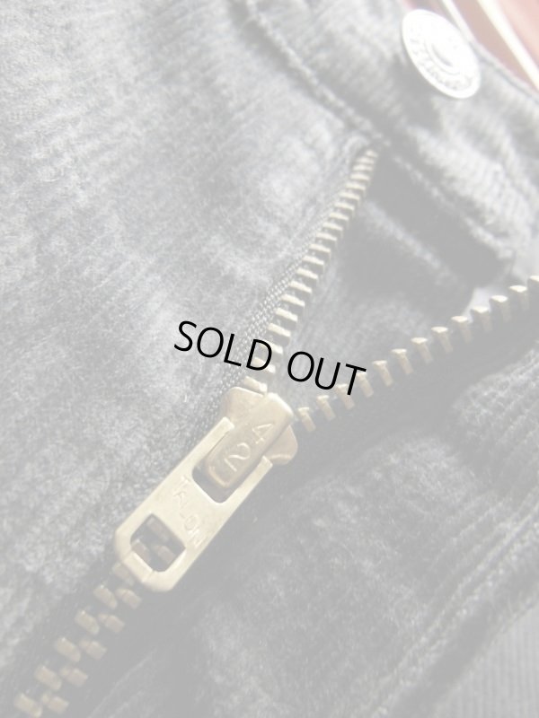 画像8: 1985'S DEADSTOCK LEVI'S 517-1517 CORDUROY PANTS 31X34 スミ黒ほぼ黒