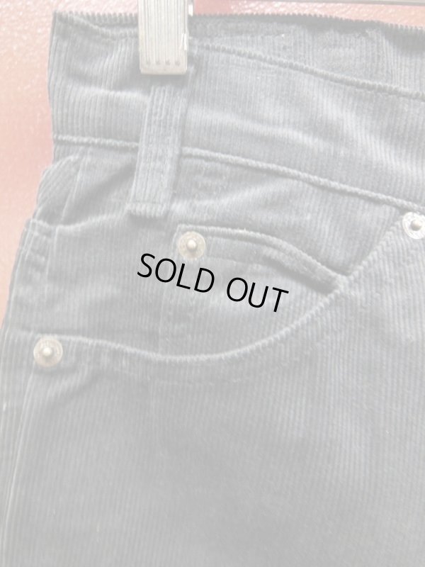 画像9: 1985'S DEADSTOCK LEVI'S 517-1517 CORDUROY PANTS 31X34 スミ黒ほぼ黒