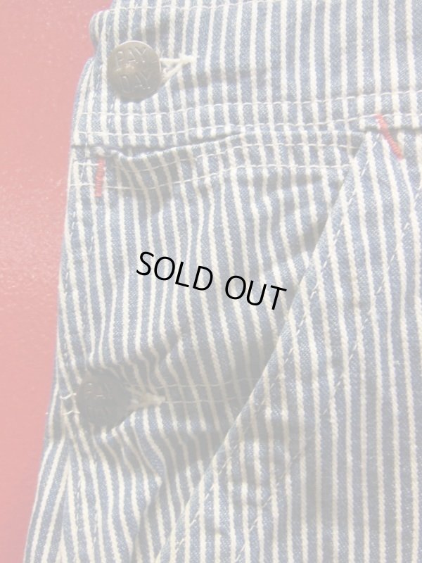 画像5: 1950'S〜 PAYDAY HICKORY STRIPE OVERALLS 36X30