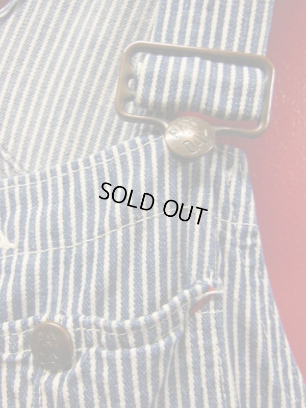 画像6: 1950'S〜 PAYDAY HICKORY STRIPE OVERALLS 36X30