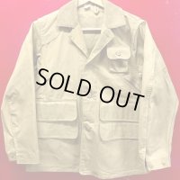 1940S DEADSTOCK RED HEAD BONE DRY CANVAS DUCK HUNTING JACKET/SIZE-38