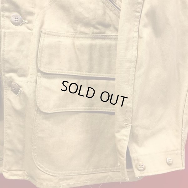 画像11: 1940S DEADSTOCK RED HEAD BONE DRY CANVAS DUCK HUNTING JACKET/SIZE-38