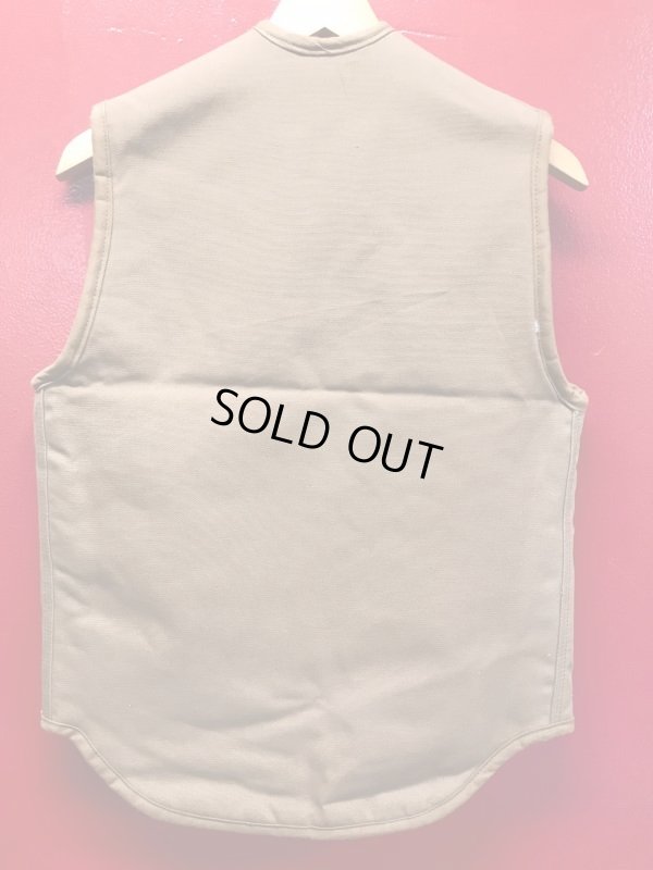 画像5: 1970'S DEADSTOCK CARHARTT BROWN DUCK PILE LINED VEST LOT-6SV/SMALL