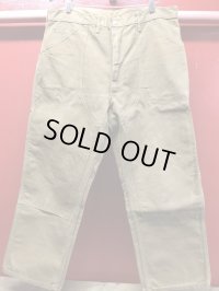 1970'S CARHARTT BROWN DUCK W/KNEE PANTS LOT 62W 37X29 