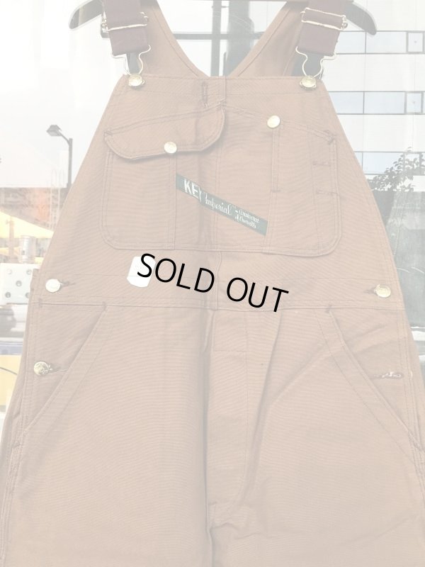 画像16: 1970'S DEADSTOCK KEY BROWN DUCK OVERALLS SIZE/36-28 
