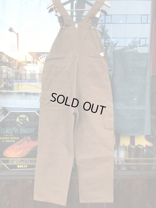 画像8: 1970'S DEADSTOCK KEY BROWN DUCK OVERALLS SIZE/36-28 