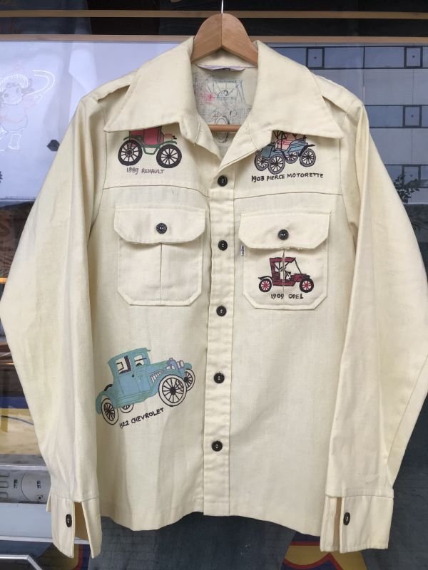 画像18: 1970'S LEVI'S PANATERA ANTIQUE CARS HAND PAINTED JACKET /MEDIUM ビンテージ  ハンドペイント