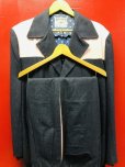 画像1: 1950'S KAYJET PINK X DARK GRAY HOLLYWOOD LEISURE SUIT SIZE/40/W33 X 30 帯付きハリウッドスーツ (1)