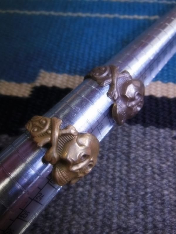 画像8: 1930'S REPRODUCTION OLD SKULL & CROSSBONES RING 目無し /MADE BY 1930'S ORIGINAL MOLD 