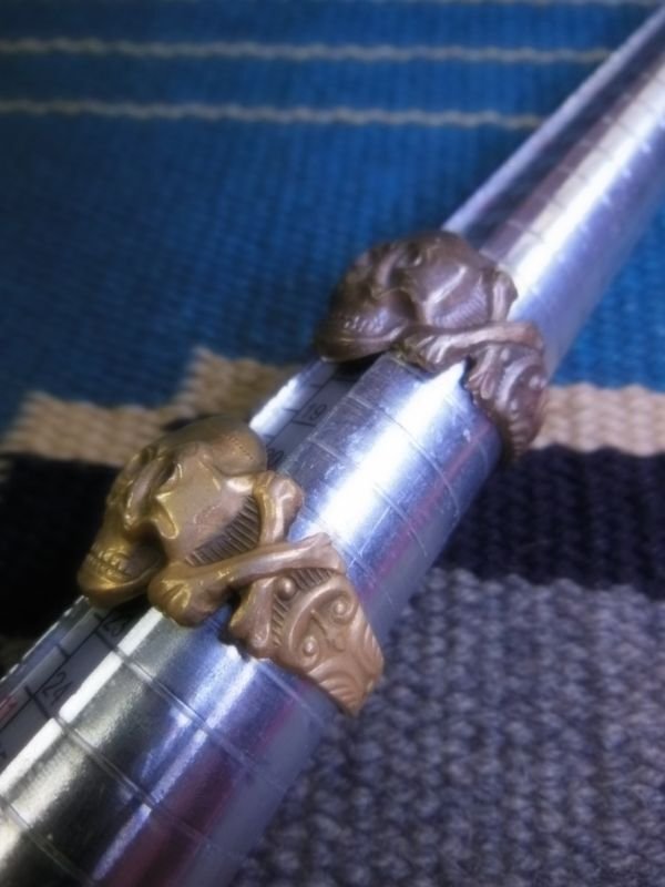 画像9: 1930'S REPRODUCTION OLD SKULL & CROSSBONES RING 目無し /MADE BY 1930'S ORIGINAL MOLD 