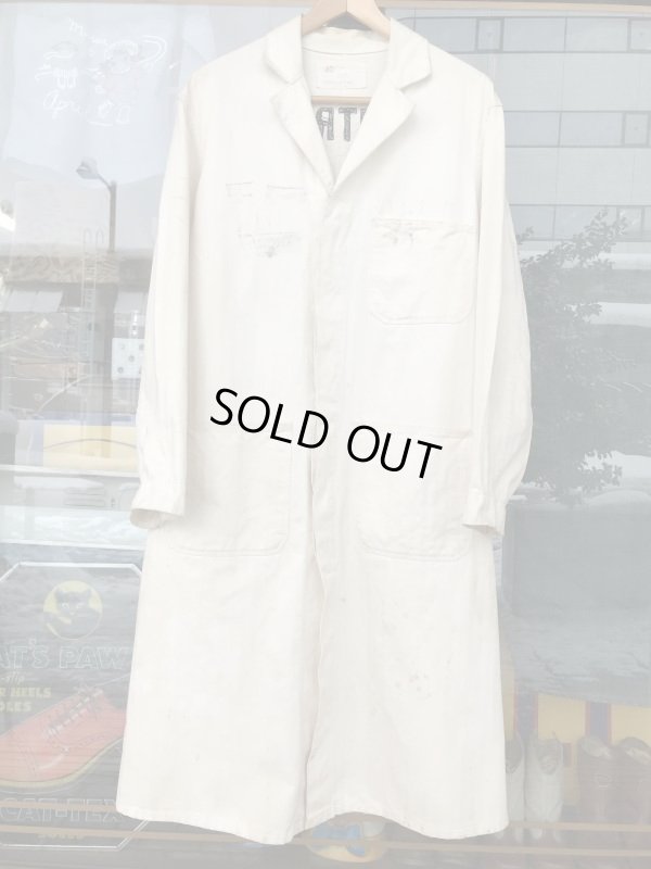 画像5: 1950'S〜  EMBROIDERED BACK  HBT MECHANIC ENGINEER  COAT SZ/40