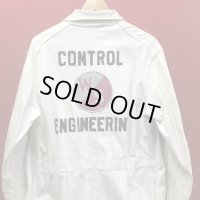 1950'S〜  EMBROIDERED BACK  HBT MECHANIC ENGINEER  COAT SZ/40