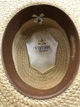 画像10: 1940'S STETSON Medalist STRAW BOATER HAT/7-1/8 (57cm)ビンテージストローボーターハットカンカン帽 (10)