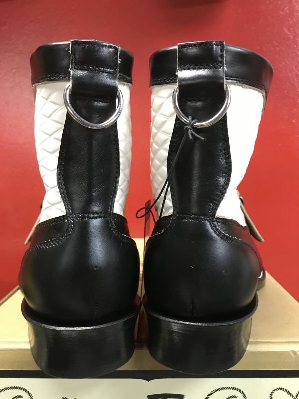 画像5: Attractions BILTBUCK Lot.735 Two Tone Roper Boots Emboss/Black/White