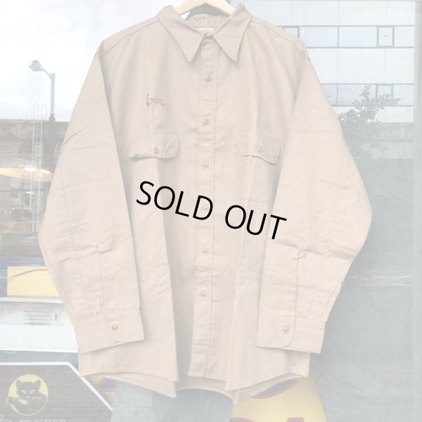 画像6: 1940'S〜 FINCK'S HBT WORK SHIRT SIZE/18, XX-LARGE