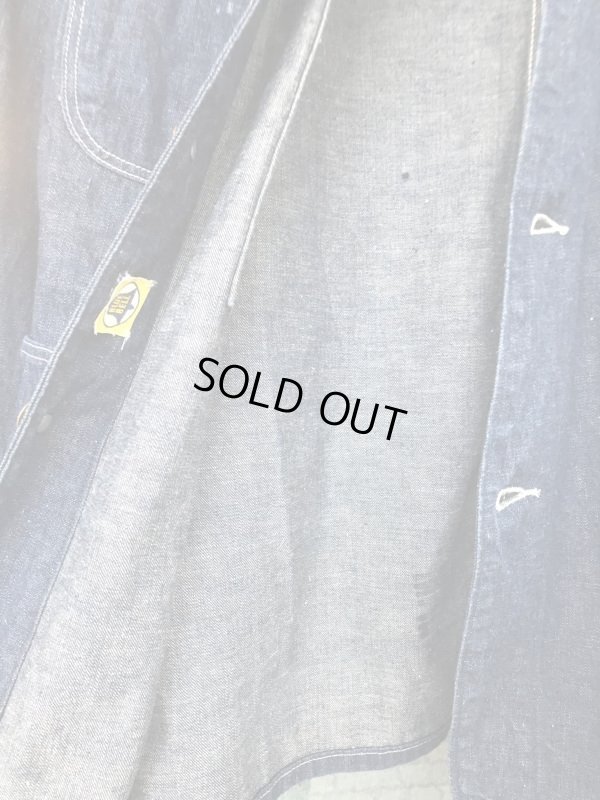 画像11: 1950'S BLUE BELL DENIM COVERALL CHORE JACKET SIZE/XL