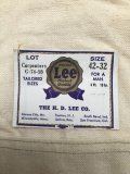 1950'S DEADSTOCK LEE UNBREACHED CANVAS OVERALLS LOT C-74-SB 42X32