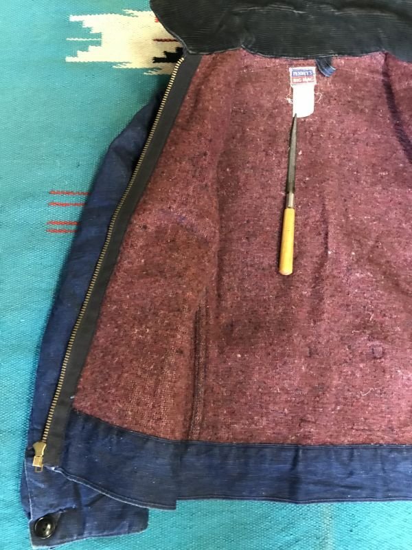 画像7: 1950'S PENNEY'S BIG MAC BLANKET LINED DENIM WORK JACKET SIZE-YOUTH12 