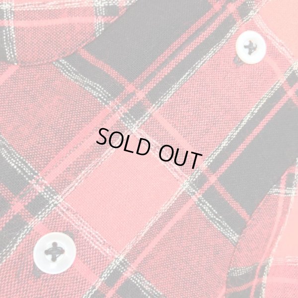画像8: 1950'S MARK TWAIN RED,WHITE PLAID ACRYLIC WOOL SHIRT SZ/SMALL