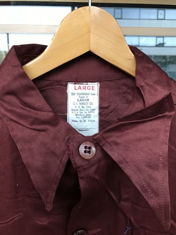 画像3: 1940'S  DEADSTOCK WWII SUIT CONVALECSENT COAT US MEDICAL JACKET SZ/LARGE