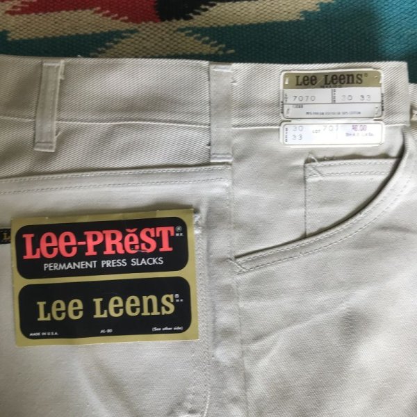 画像5: 1960'S〜 DEADSTOCK LEE TAPARED PANTS SZ 30X33/生成 LEE-PREST PERMANENT PRESS SLACKS ヴィンテージ デッドストック