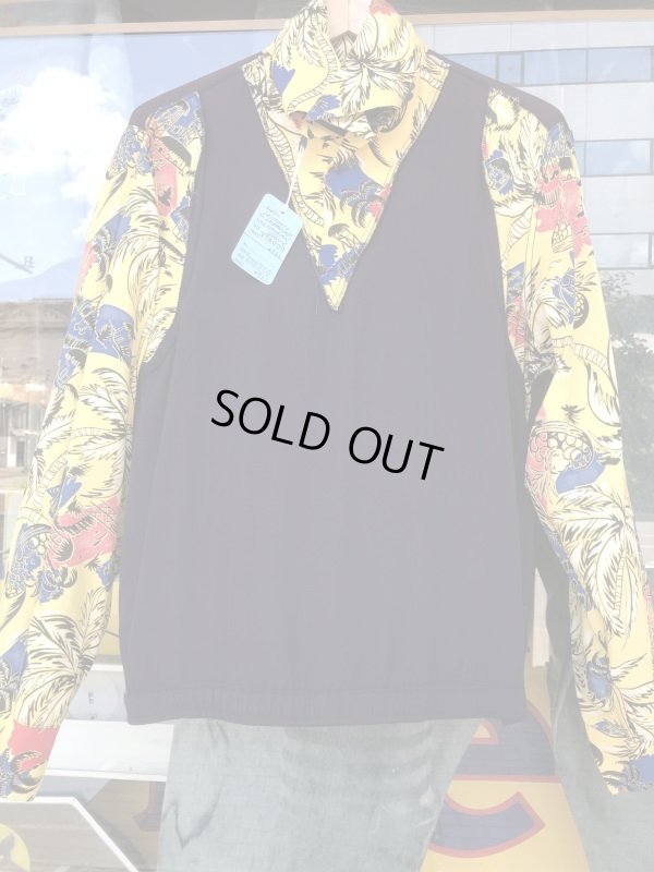 画像13: 1940'S DELMONICO LAYERED VEST RAYON HAWAIIAN SHIRT L/S/SZ/MEDIUM