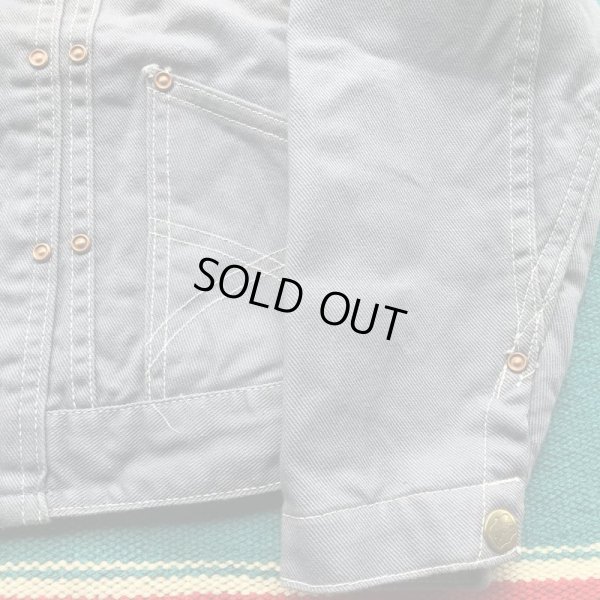 画像4: 1950'S〜 BUCKAROO BY BIG SMITH FLANNEL LINED COLOR  DENIM JACKET  SIZE/YOUTH