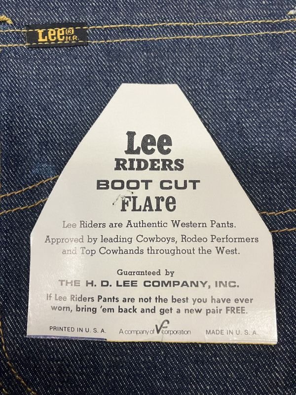 画像4: 〜1970'S DEADSTOCK LEE RIDERS LOT 200 RIDERS BOOT CUT FLARE W38 X L36