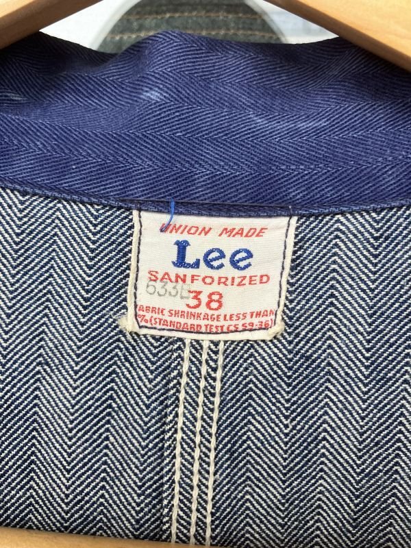 画像3: 1940'S LEE STANDARD OIL SERVIS TWO-TONE HBT SHOP COAT SZ/38 ハウスタグ ハウスマーク