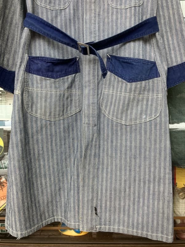 画像7: 1940'S LEE STANDARD OIL SERVIS TWO-TONE HBT SHOP COAT SZ/38 ハウスタグ ハウスマーク