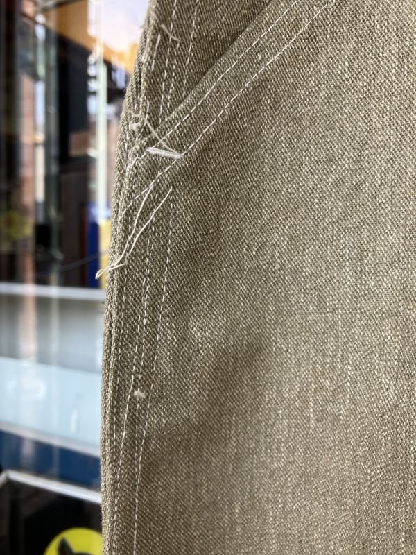 画像12: 1930'S DEADSTOCK  ALLIED HEATHER LOW BACK DENIM OVERALLS SIZE/36 杢デニム