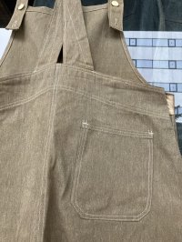 1930'S DEADSTOCK  ALLIED HEATHER LOW BACK DENIM OVERALLS SIZE/36 杢デニム