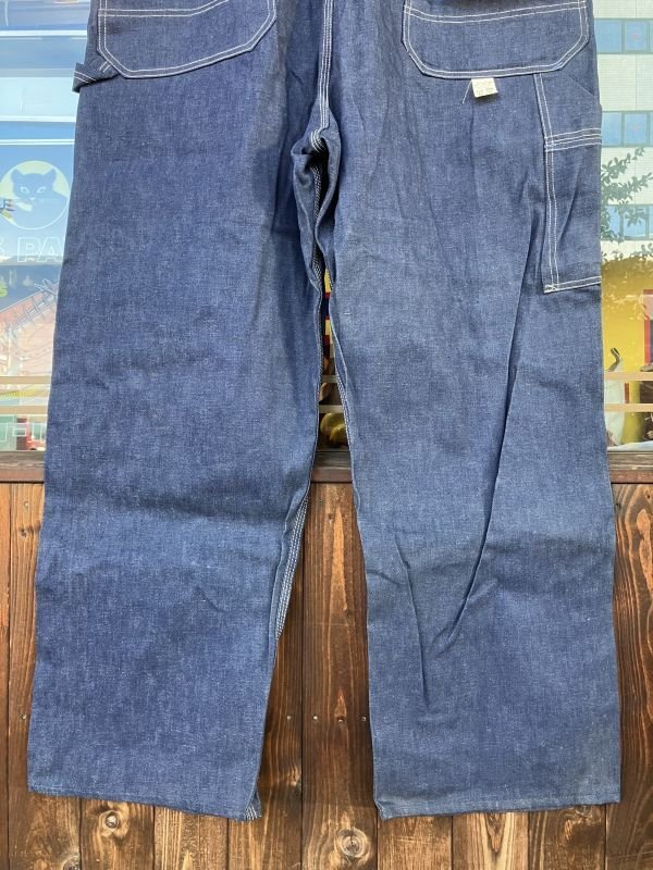 画像5: 1950'S〜 DEADSTOCK HERCULES BAD DIED DENIM BIB OVERALLS SZ/46X32