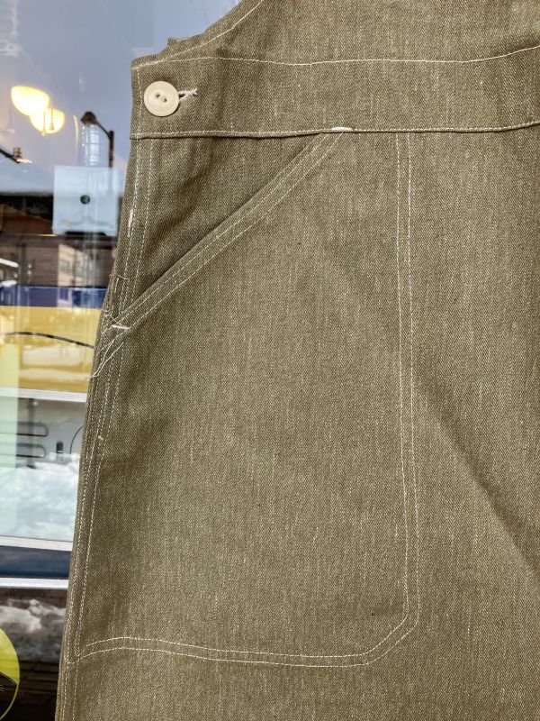 画像11: 1930'S DEADSTOCK  ALLIED HEATHER LOW BACK DENIM OVERALLS SIZE/36 杢デニム